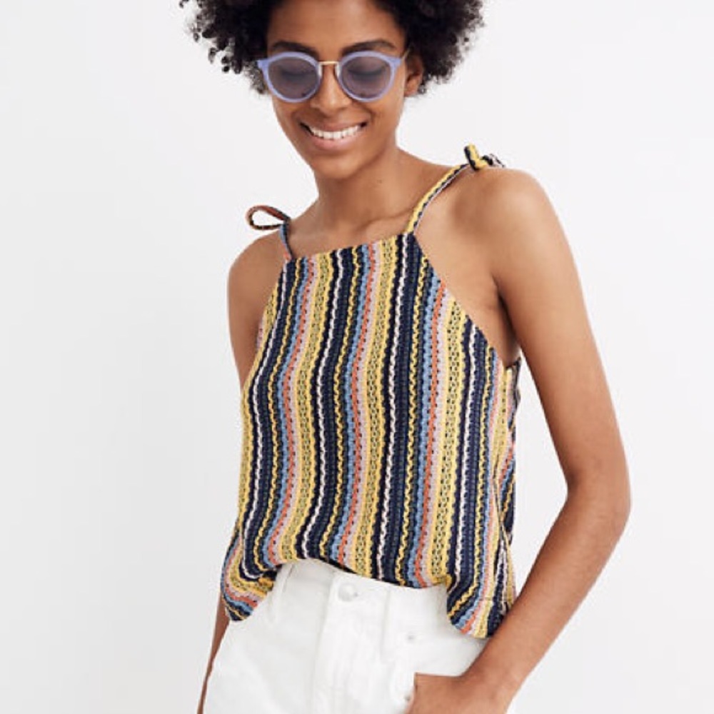 Madewell tied-strap tank top